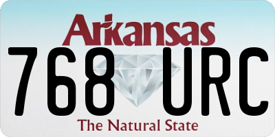 AR license plate 768URC
