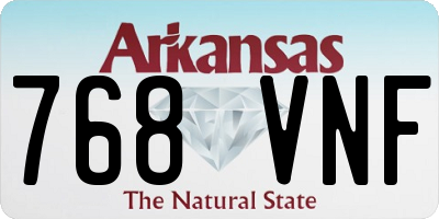 AR license plate 768VNF