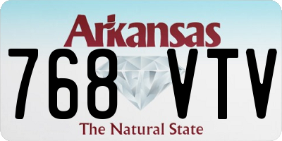 AR license plate 768VTV