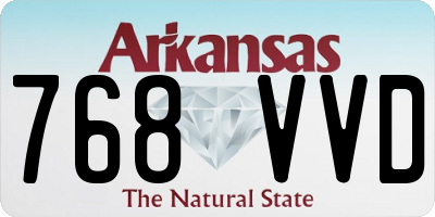 AR license plate 768VVD