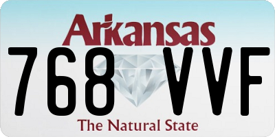 AR license plate 768VVF