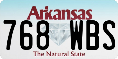 AR license plate 768WBS
