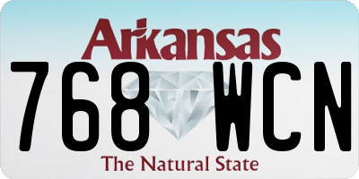 AR license plate 768WCN