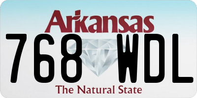AR license plate 768WDL