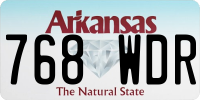 AR license plate 768WDR