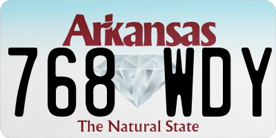 AR license plate 768WDY