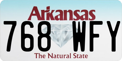 AR license plate 768WFY