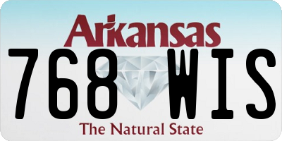 AR license plate 768WIS