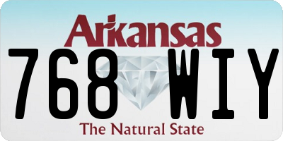 AR license plate 768WIY