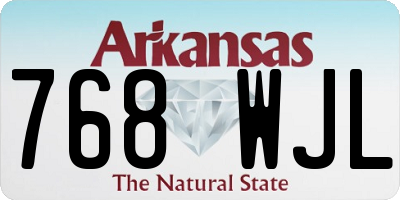 AR license plate 768WJL