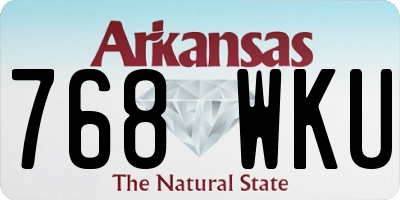 AR license plate 768WKU