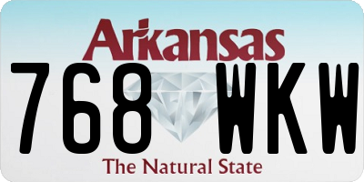AR license plate 768WKW