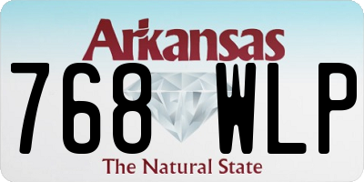 AR license plate 768WLP