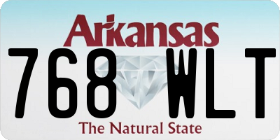 AR license plate 768WLT