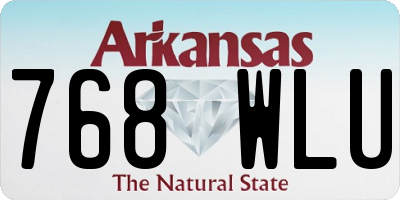 AR license plate 768WLU