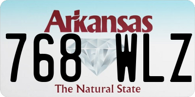 AR license plate 768WLZ