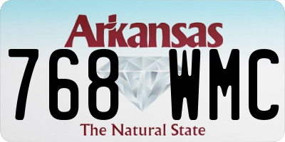AR license plate 768WMC