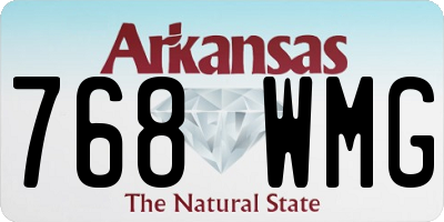 AR license plate 768WMG