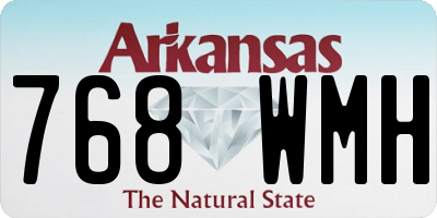 AR license plate 768WMH
