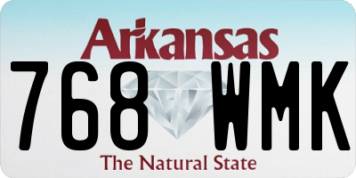 AR license plate 768WMK