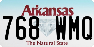 AR license plate 768WMQ