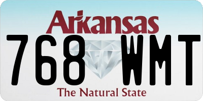 AR license plate 768WMT