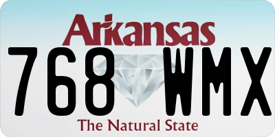 AR license plate 768WMX
