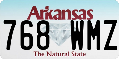 AR license plate 768WMZ