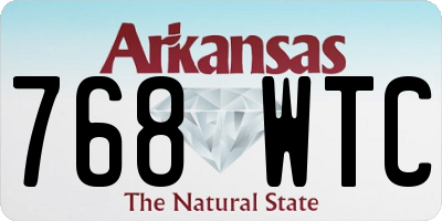 AR license plate 768WTC