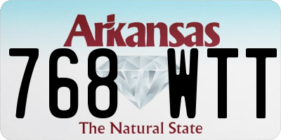 AR license plate 768WTT
