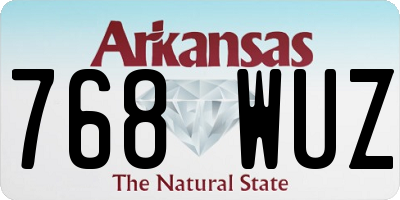 AR license plate 768WUZ