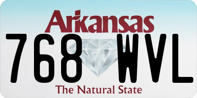 AR license plate 768WVL