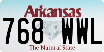 AR license plate 768WWL