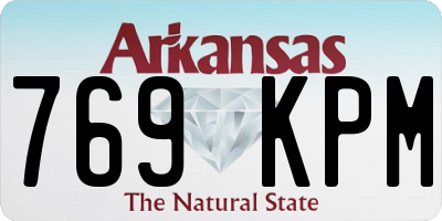 AR license plate 769KPM