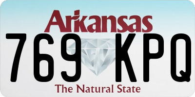 AR license plate 769KPQ