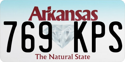 AR license plate 769KPS