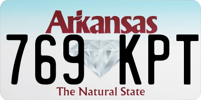 AR license plate 769KPT