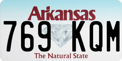 AR license plate 769KQM