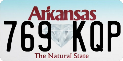AR license plate 769KQP