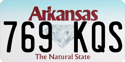 AR license plate 769KQS