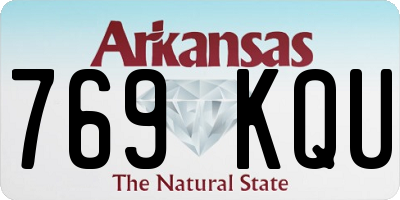 AR license plate 769KQU