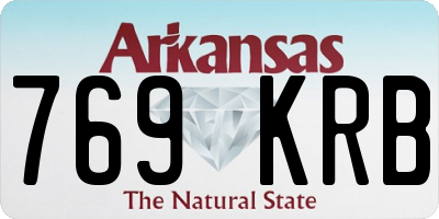AR license plate 769KRB
