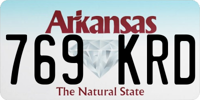 AR license plate 769KRD