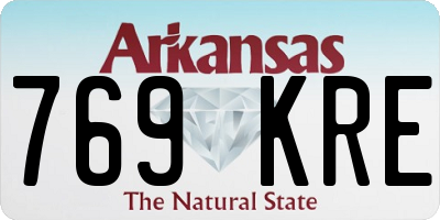 AR license plate 769KRE