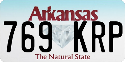 AR license plate 769KRP
