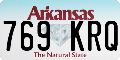 AR license plate 769KRQ