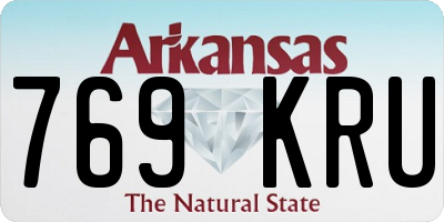 AR license plate 769KRU