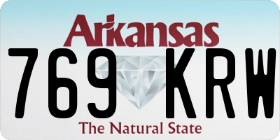 AR license plate 769KRW