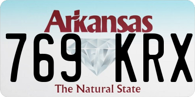 AR license plate 769KRX