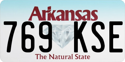 AR license plate 769KSE